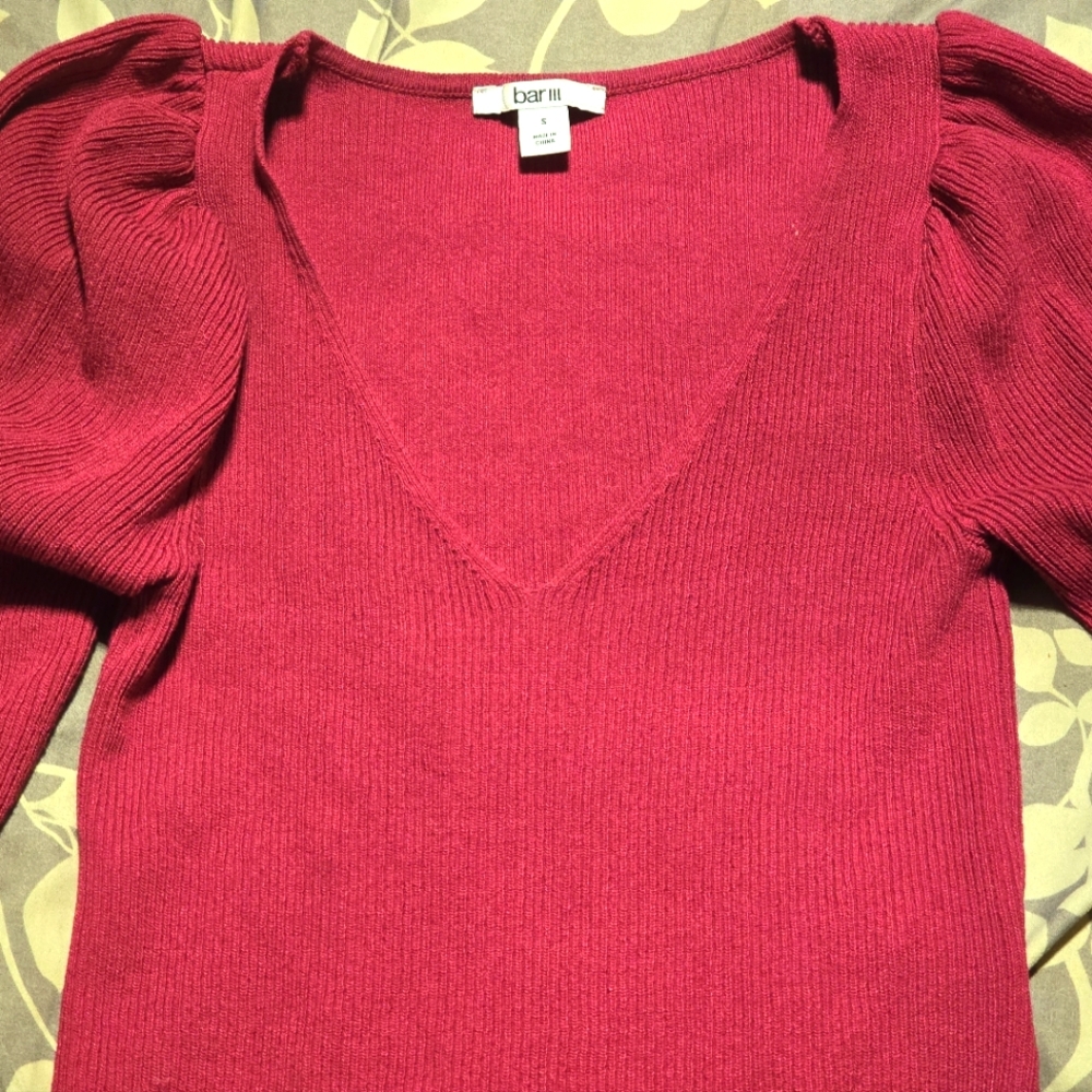 Bar Crop Sweater NWOT